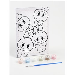 Картина по номерам «Пушистики» 21×15 см