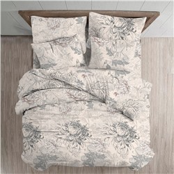 Простыня 2сп бязь 125 (180*210) Реноме<70568-1 Японская хризантема> (арт.35/105)