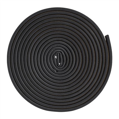 Уплотнитель резиновый, 12 м, профиль "D", черный Сибртех