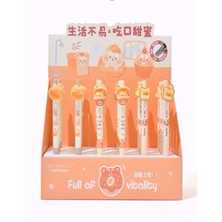 Ручка "Bread bear", mix, шоу-бокс 24 шт.