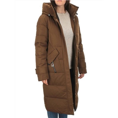 M-2253 BROWN Пальто зимнее женское MEAJIATEER (био-пух)