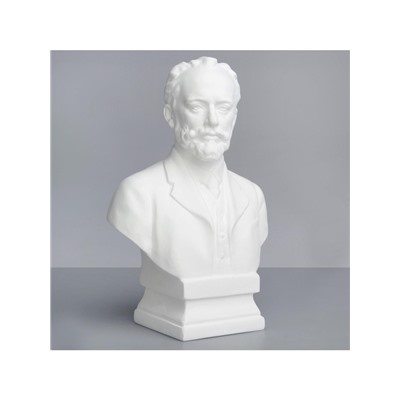 Гипсовая фигура известные люди: Бюст Чайковского, 13,5 х 8 х 19,5 см