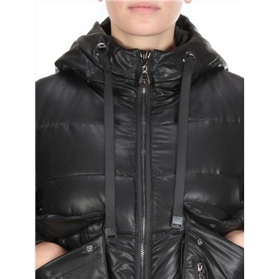 8063 BLACK Куртка демисезонная женская (130 гр. синтепон)