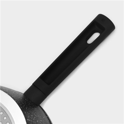 Ковш с крышкой Доляна «Первый дом», 1.2 л, d=18 см, антипригарное покрытие, индукция, алюминий, чёрный