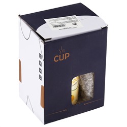 Кружка фарфоровая "Гурман" "Ананас" 380мл, д8см h10,4см, матовая глазурь, отводка золотом, с деколью, цвет - желтый, фарфоровая крышка, стеклянная трубочка с декором 15,8см, д/горла 7,9см, д/основания 7см, в подарочноый коробке (Китай)