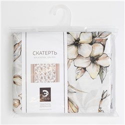 Скатерть "Этель" Floral mood 110х147 см,  100 % хлопок, репс 210 гр/м2