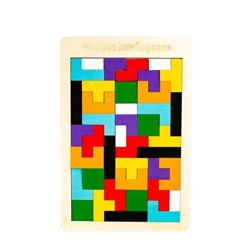 Головоломка «Тетрис» тонкая 27 × 18 × 0,5 см, 40 деталей