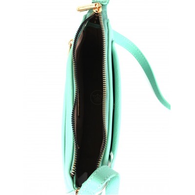 Сумка женская искусственная кожа DJ-СМ 7336-TURQUOISE,  1отд,  плечевой ремень,  зеленый 263899