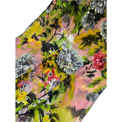 Шарф шифоновый с цветочным принтом Арт 0981/1