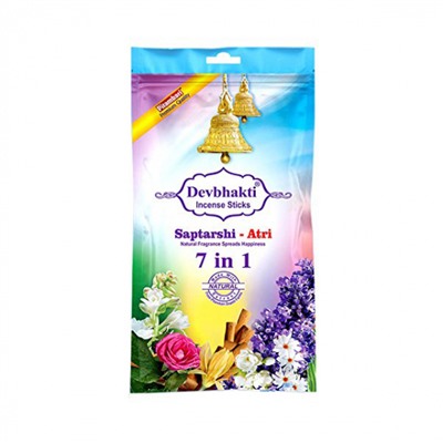 Набор ароматических палочек 7 в 1 (145 шт), Devbhakti Incense Sticks Saptarshi - Atri 7 in 1, произв. Pitambari