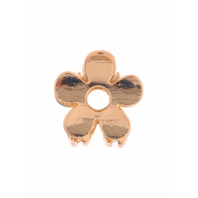 Крабик для волос «Брианна», цветок, 2 см, золото