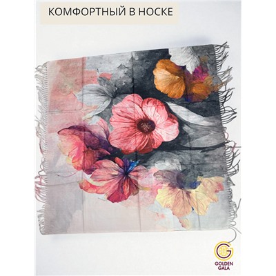 Платок теплый кашемировый с 3D принтом Арт 2591П/04