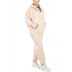 Y314 BEIGE Спортивный костюм женский (100% хлопок)