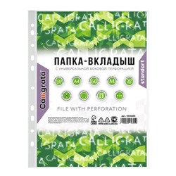 Файл - вкладыш Calligrata «Люкс», А4, 50 мкм, матовый, вертикальный, 100 штук