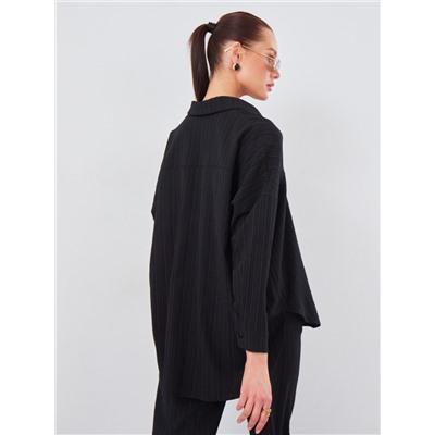 Рубашка oversize с тиснением