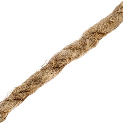 Веревка льнопеньковая, D 10 мм, L 6 м, крученая Сибртех