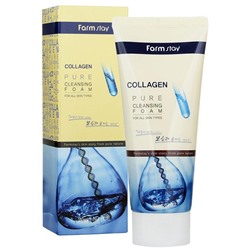 Коллагеновая пенка для умывания FarmStay Collagen Pure Cleansing Foam 180 ml