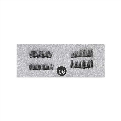 Nail Art Магнитные накладные ресницы №06, 4 шт, 6-11 x 21 мм