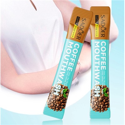 Ополаскиватель для полости рта со вкусом кофе Sadoer, 1 стик 10 мл.