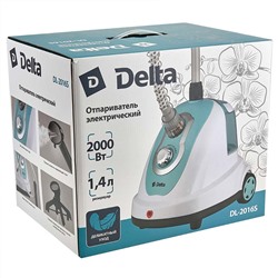 Отпариватель электрический 2000 Вт, 1,4 л DELTA DL-2016S белый с серо-голубым