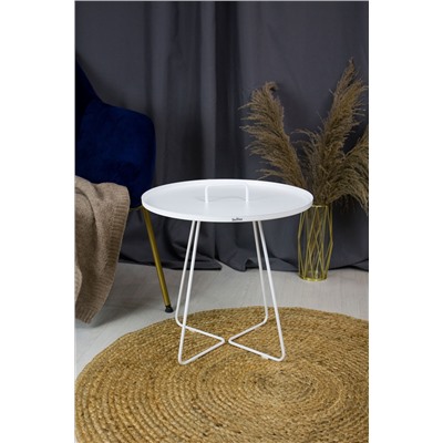 Столик журнальный SHT-CT42
                        белый муар