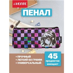 Пенал мягкий, 1 отделение, 80 х 210 х 35 мм, объёмный, deVENTE, Contemporary Mind, искусвенная кожа, с подкладом