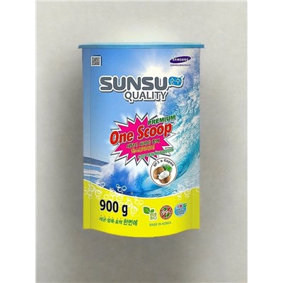 SUNSU-Q Универсальный пятновыводитель премиум класса ONE SCOOP, пакет 300г