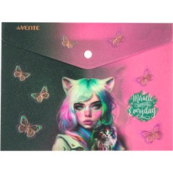 Папка-конверт на кнопке A5 "deVENTE. Miracle" 180мкм с волокнистой фактурой 3079418/12/Китай