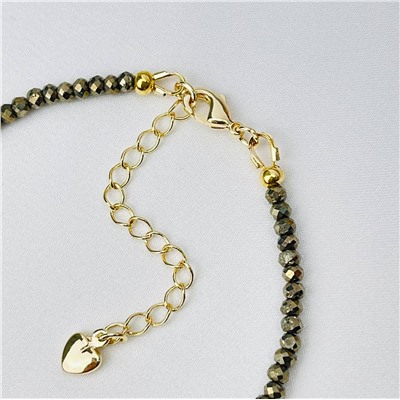 Радуга Самоцветов Браслет из Пирита и Граната