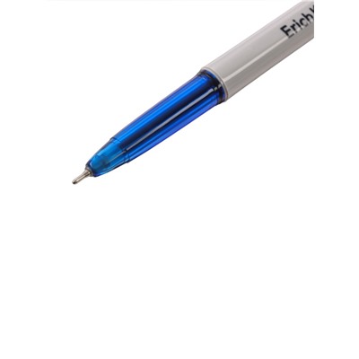 Ручка шариковая ErichKrause Slender Stick Grey, Super Glide, 0.7 мм, синяя