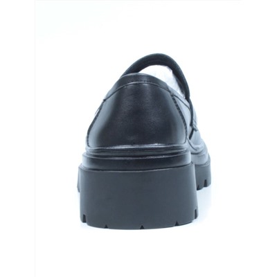 03-C1810-1 BLACK Лоферы женские (натуральная кожа)