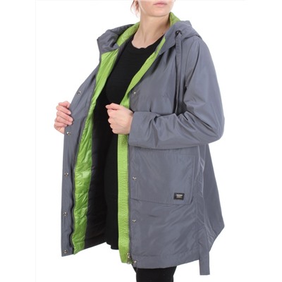 2192 DK. GRAY Пальто демисезонное женское Parten (50 гр. синтепон)
