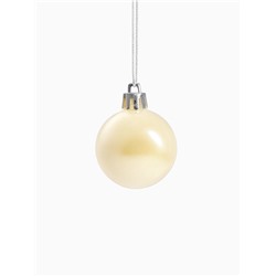 Ёлочные игрушки «Мелодия», шары новогодние, d=4 см, набор 12 шт., белый/красный