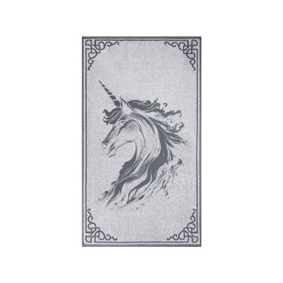 Полотенце махровое 6с103.412ж1 Огненный единорог(графит5) 50х90см