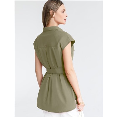 Блузка из легкого хлопкового поплина