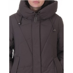 A616 DK. GRAY Пальто зимнее женское (верблюжья шерсть, +120 гр. холлофайбер)