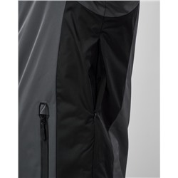 Горнолыжная куртка мужская зимняя темно-серого цвета 7611TC