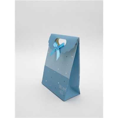 Пакет подарочный (XS) "Small dots", blue (12x6x16)