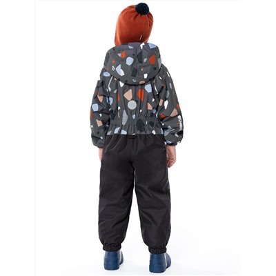 Комбинезон утепленный для мальчика NIKASTYLE 8м0124 графит черный Nikastyle