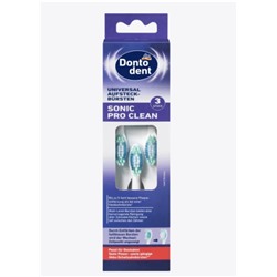 Dontodent Aufsteckbürsten universal Sonic Pro Clean, 3 St Универсальные насадки Sonic Pro Clean, 3 шт.