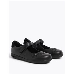 Kids’ Leather Flashing Light School Shoes (8 Small -1 Large)