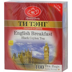 ТИ ТЭНГ. Английский завтрак (черный) карт.пачка, 100 пак.