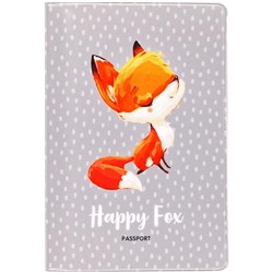 Обложка для паспорта MESHU "Happy Fox", ПВХ, 2 кармана
