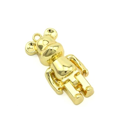 Подвеска Мишка 19*42мм, цв.золотистый