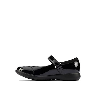 Kids' Leather Riptape Mary Jane Shoes (Kid shoe 10-2.5)