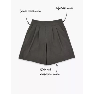Girls' Pleat Front School Culottes (2-18 Yrs)