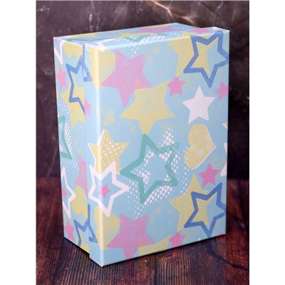 Набор подарочных коробок 3 в 1 «Stars and hearts», 18*12*7-21*14*8.5-23*16*9.5