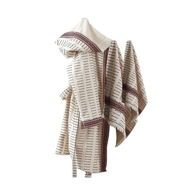 Подарочный Набор Халат + Полотенце + Тапочки (M) Laodikeia Krem Bayan Bornoz Seti - Medium- EcoCotton