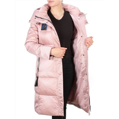 9110 PINK Пальто зимнее женское FLOWERROVE (200 гр. холлофайбера)