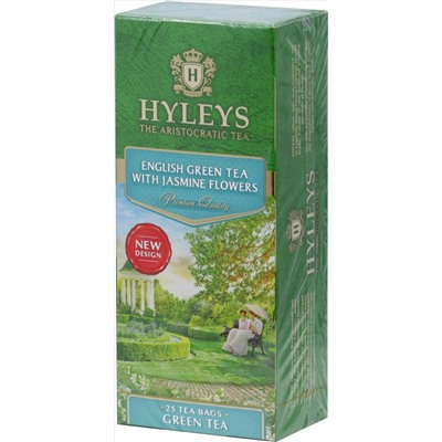 HYLEYS. Зеленый с жасмином карт.пачка, 25 пак.
